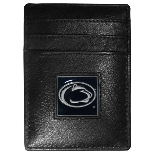 Penn St. Nittany Lions Leather Money Clip/Cardholder