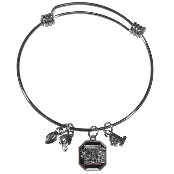 S. Carolina Gamecocks Charm Bangle Bracelet