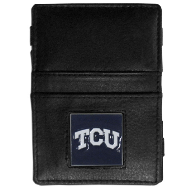 TCU Horned Frogs Leather Jacob's Ladder Wallet