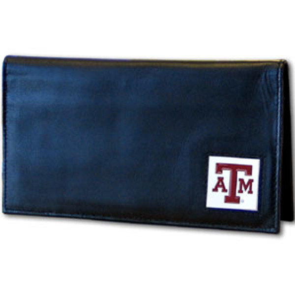 Texas A & M Aggies Deluxe Leather Checkbook Cover