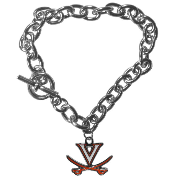 Virginia Cavaliers Charm Chain Bracelet