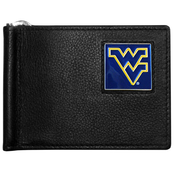 W. Virginia Mountaineers Leather Bill Clip Wallet