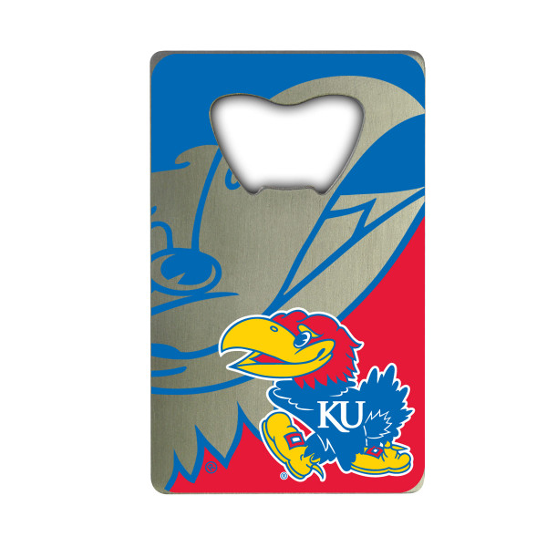 Kansas Jayhawks Credit Card Bottle Opener "Jayhawk" Logo