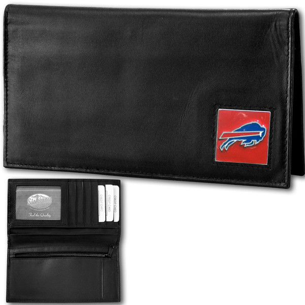 Buffalo Bills Deluxe Leather Checkbook Cover