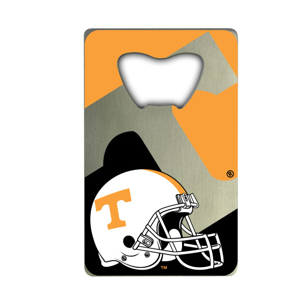 Tennessee Volunteers Credit Card Bottle Opener "Power T" Primary Logo & Helmet
