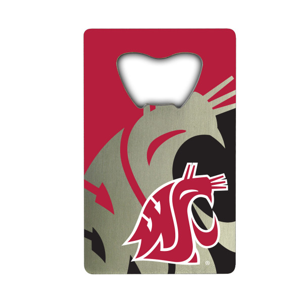 Washington State Cougars Credit Card Bottle Opener "WSU Cougar" Primary Logo