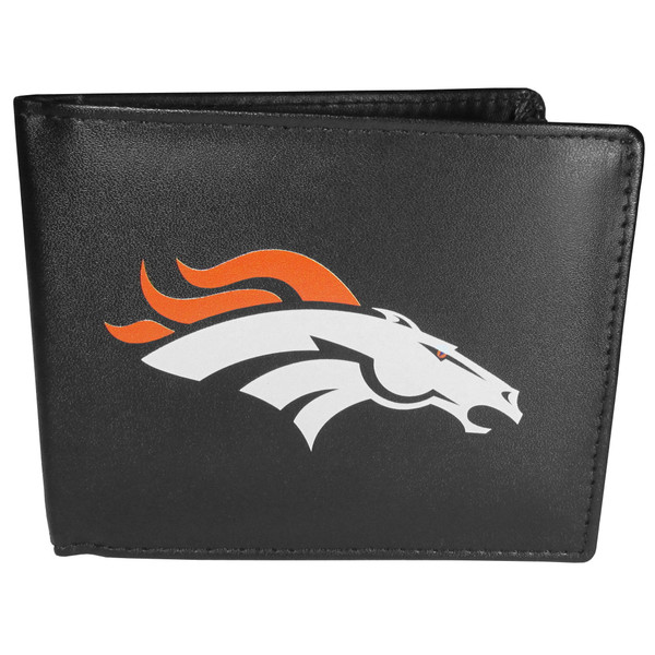 Denver Broncos Leather Bi-fold Wallet, Large Logo