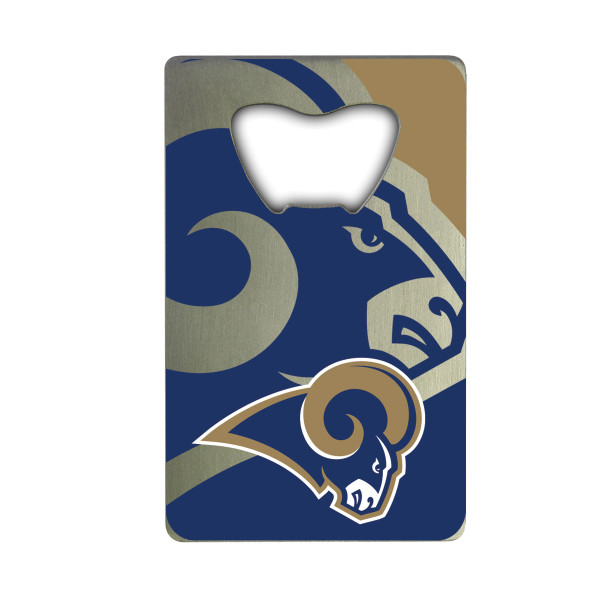 Los Angeles Rams Credit Card Bottle Opener Rams Primary Logo Blue, Gold & Silver