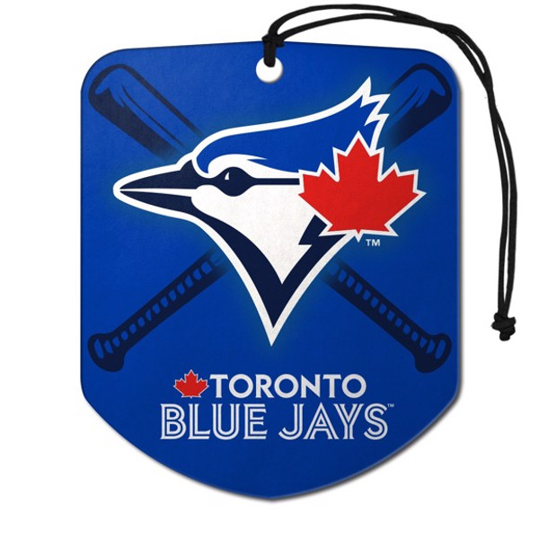 Toronto Blue Jays Air Freshener 2-pk "Blue Jay Head" Logo & Wordmark