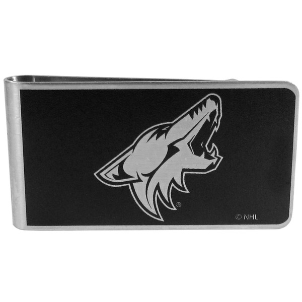 Arizona Coyotes® Black and Steel Money Clip