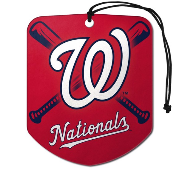 Washington Nationals Air Freshener 2-pk "W" Alternate Logo & Wordmark
