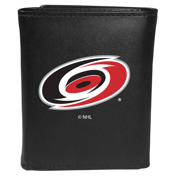 Carolina Hurricanes® Leather Tri-fold Wallet, Large Logo