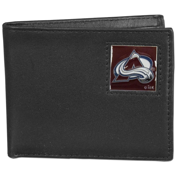 Colorado Avalanche® Leather Bi-fold Wallet Packaged in Gift Box