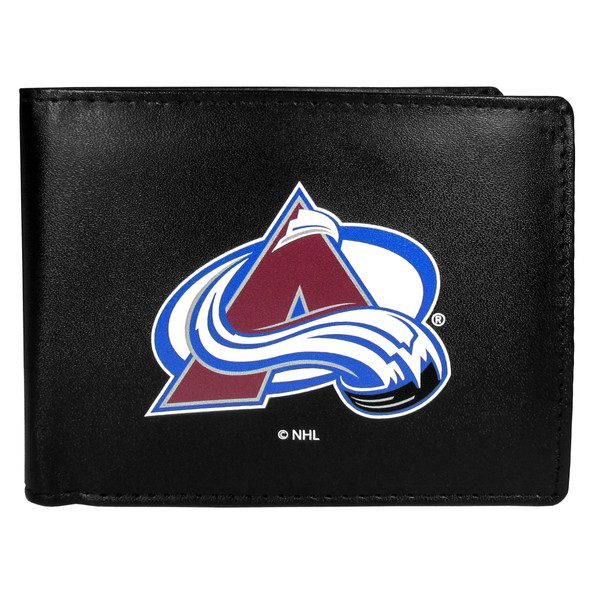 Colorado Avalanche® Leather Bi-fold Wallet, Large Logo