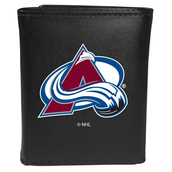 Colorado Avalanche® Leather Tri-fold Wallet, Large Logo