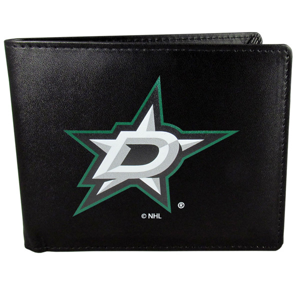 Dallas Stars Leather Bi-fold Wallet, Large Logo