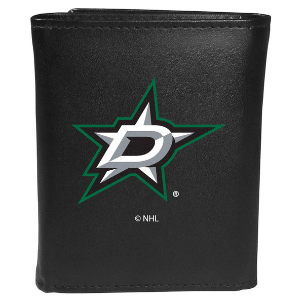 Dallas Stars Leather Tri-fold Wallet, Large Logo