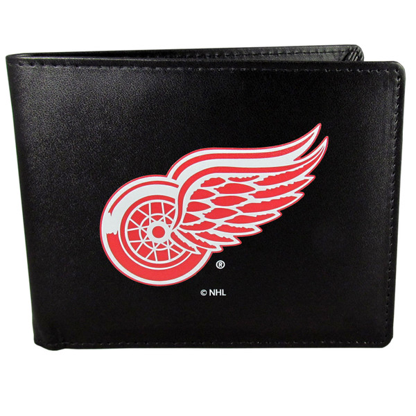 Detroit Red Wings® Leather Bi-fold Wallet, Large Logo