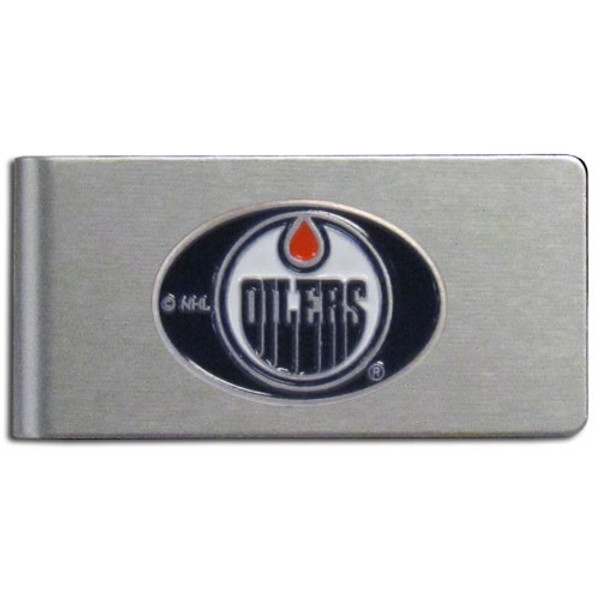 Edmonton Oilers® Brushed Metal Money Clip