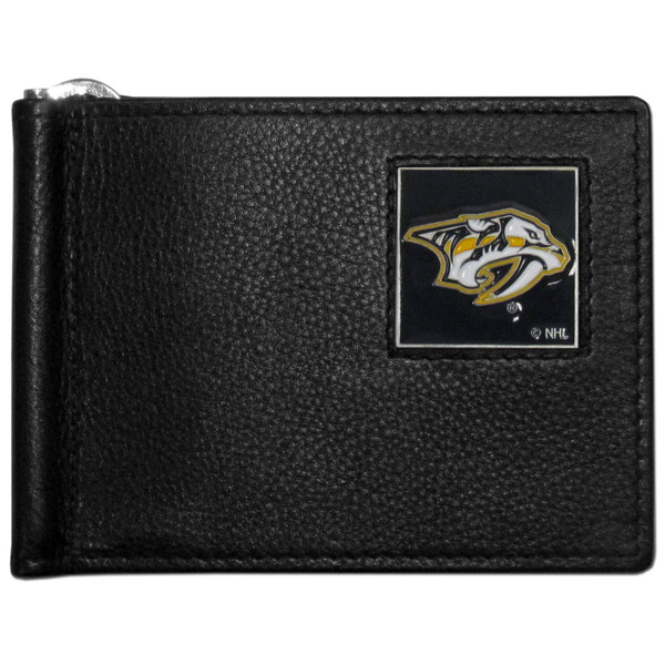 Nashville Predators® Leather Bill Clip Wallet