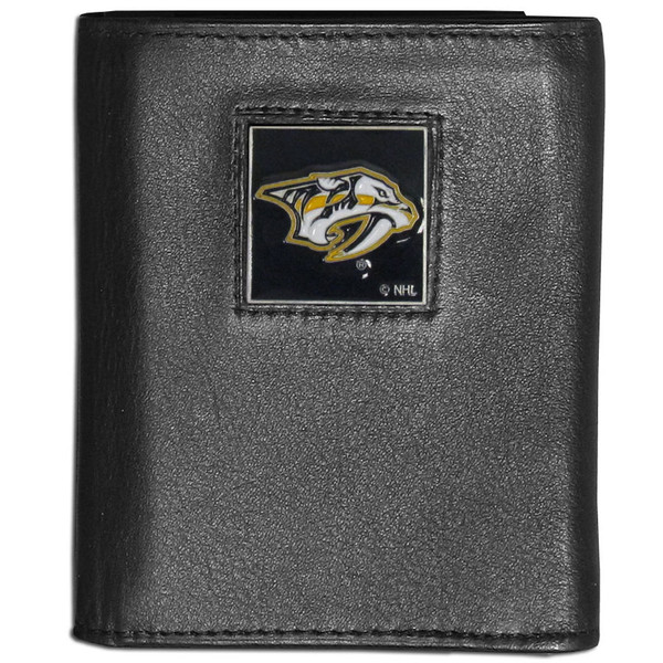 Nashville Predators® Leather Tri-fold Wallet