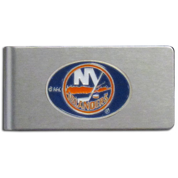 New York Islanders® Brushed Metal Money Clip