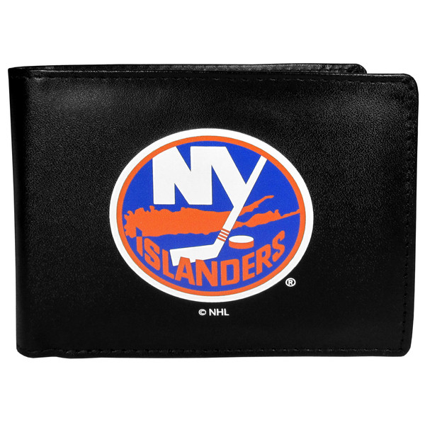 New York Islanders® Leather Bi-fold Wallet, Large Logo