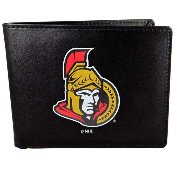 Ottawa Senators® Leather Bi-fold Wallet, Large Logo