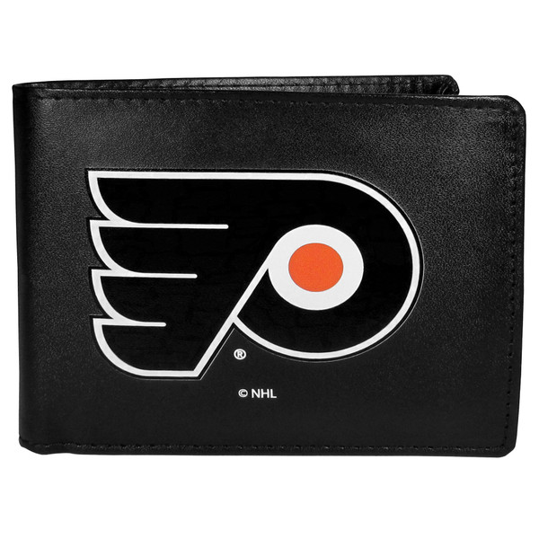 Philadelphia Flyers® Leather Bi-fold Wallet, Large Logo