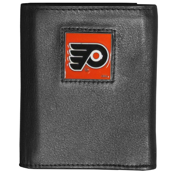 Philadelphia Flyers® Deluxe Leather Tri-fold Wallet Packaged in Gift Box