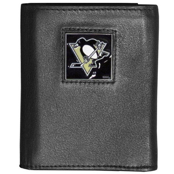 Pittsburgh Penguins® Deluxe Leather Tri-fold Wallet