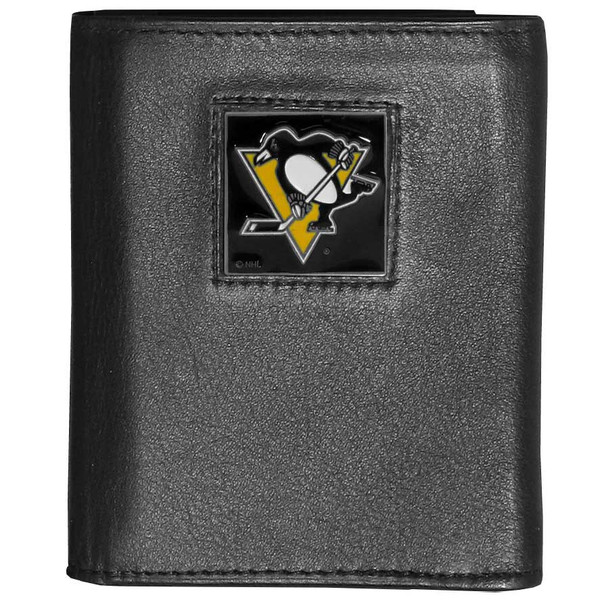 Pittsburgh Penguins® Leather Tri-fold Wallet