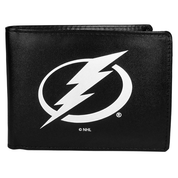 Tampa Bay Lightning® Leather Bi-fold Wallet, Large Logo