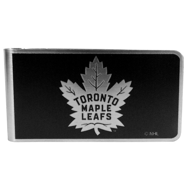 Toronto Maple Leafs® Black and Steel Money Clip