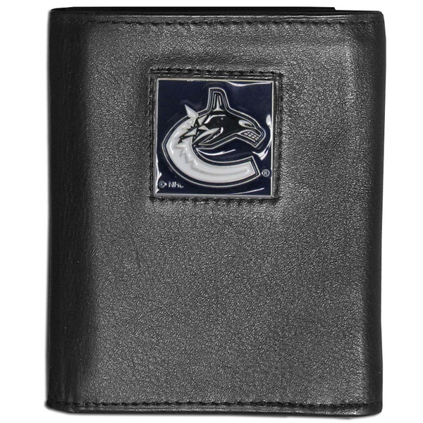 Vancouver Canucks® Leather Tri-fold Wallet