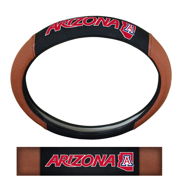 University of Arizona Sports Grip Steering Wheel Cover 14.5 to 15.5 - Primary Logo and Wordmark