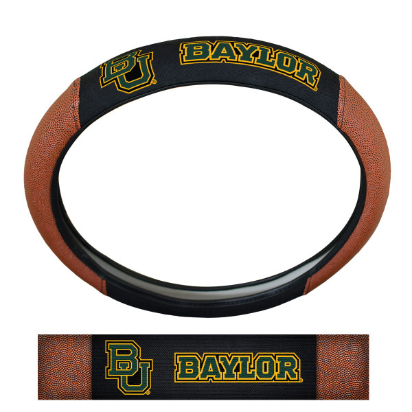 Baylor University Sports Grip Steering Wheel Cover 14.5 to 15.5 - Primary Logo and Wordmark