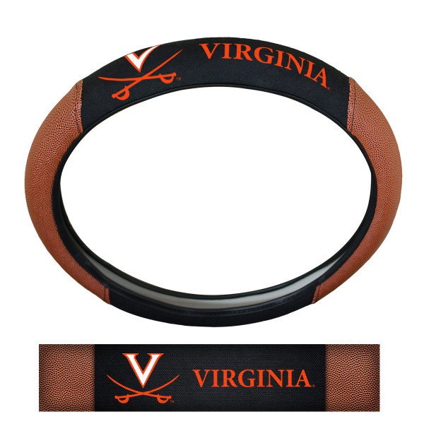 University of Virginia Sports Grip Steering Wheel Cover 14.5 to 15.5 - Primary Logo and Wordmark
