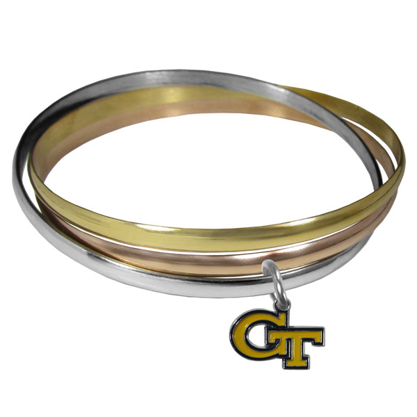 Georgia Tech Yellow Jackets Tri-color Bangle Bracelet