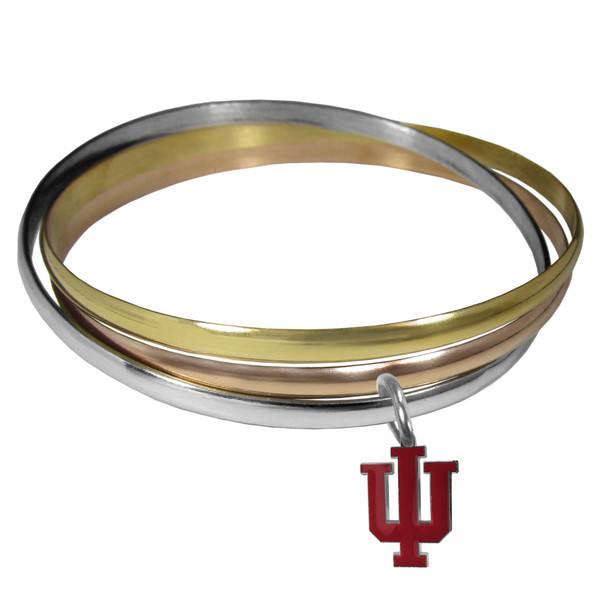 Indiana Hoosiers Tri-color Bangle Bracelet