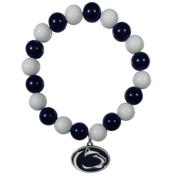 Penn St. Nittany Lions Fan Bead Bracelet