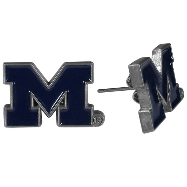 Michigan Wolverines Stud Earrings