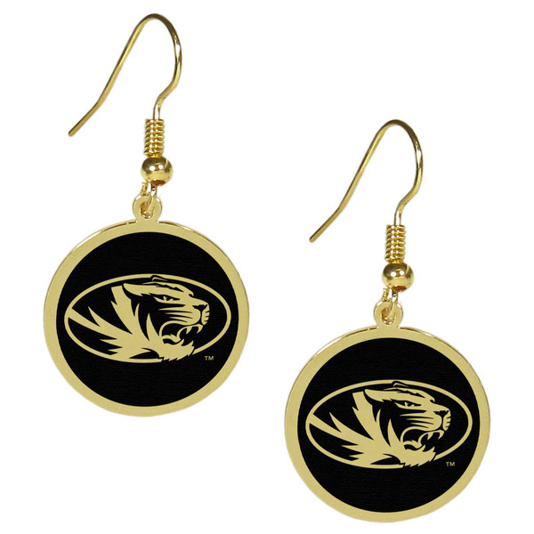 Missouri Tigers Gold Tone Earrings