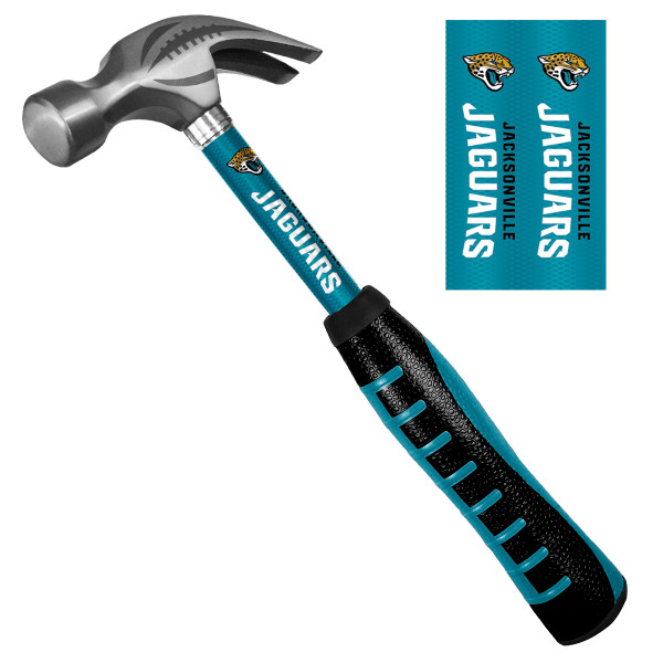 Jacksonville Jaguars Hammer Primary Logo and Wordmark Teal