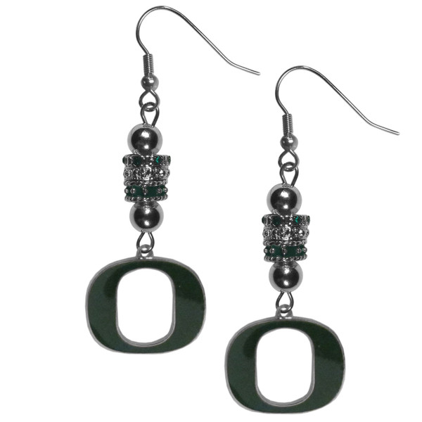 Oregon Ducks Euro Bead Earrings