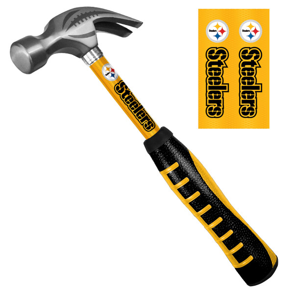 Pittsburgh Steelers Hammer Primary Logo and Wordmark Yellow & Black