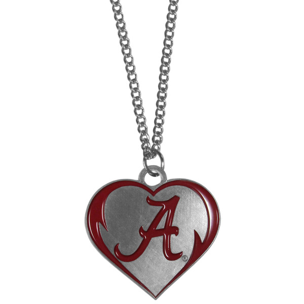 Alabama Crimson Tide Heart Necklace