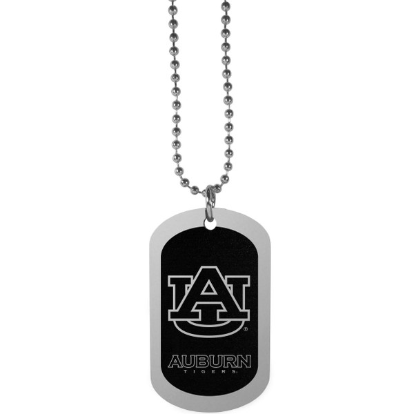 Auburn Tigers Chrome Tag Necklace