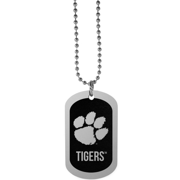 Clemson Tigers Chrome Tag Necklace