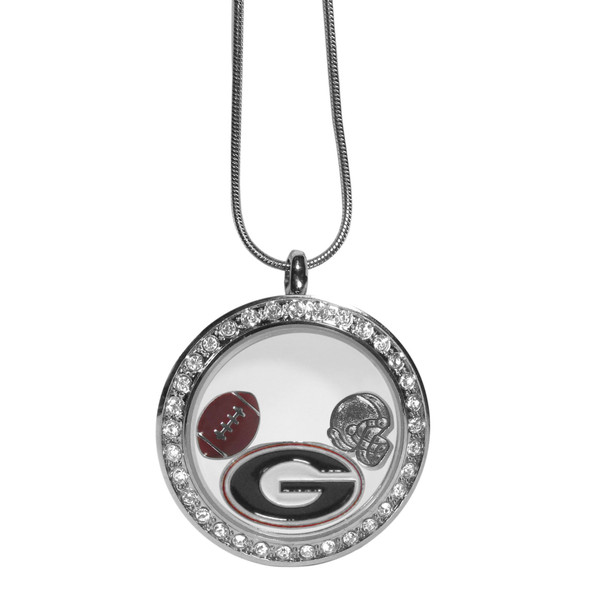 Georgia Bulldogs Locket Necklace